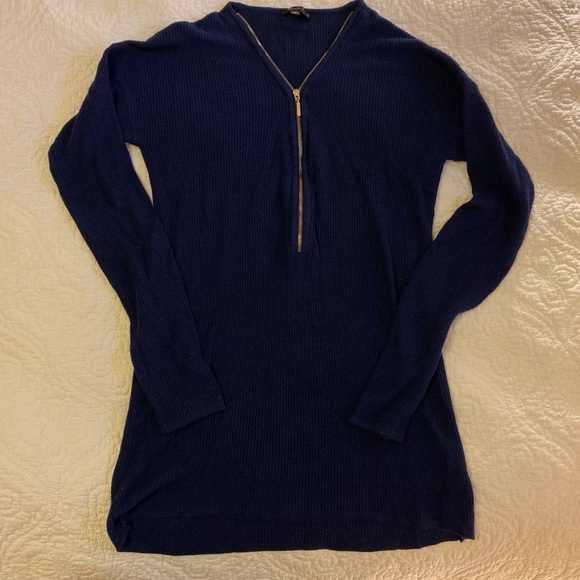 Dynamite Bodycon zipper sweater dress
